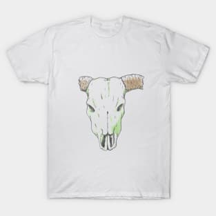 Western Gothic :: Bovine Memento Mori T-Shirt